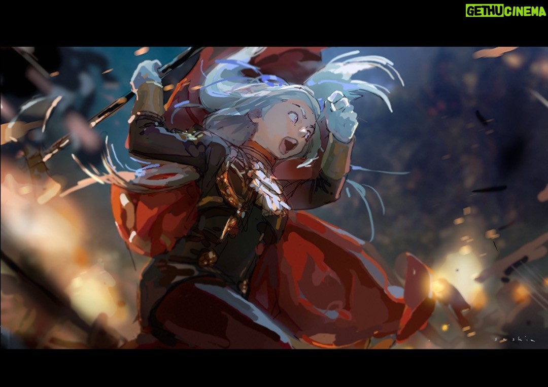 Saskia Gutekunst - 3 Likes - Edelgard colorkey sketch :) (If you have played the game, please be kind to others and avoid any spoilers in the comments! Thank you) #FE風花雪月 #fireemblem #fireemblemthreehouses #edelgard