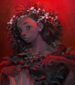 Saskia Gutekunst Instagram - My icon haha the full picture is on my artstation (link is in the bio) #portrait #sketch #painting #red #photoshop