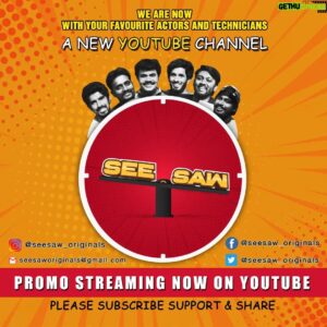 Sassi Selvaraj Instagram - And the title of our new channel is SEE SAW @seesaw_originals and the promo video is out now !! 
Do subscribe SEE SAW by the link in bio!! It starts here again

@arunkumar.meche
@im_rj_rajesh_
@actorchella
@santhoshkumar_sj_
@manojbeadz
@rowan_vishnu
@_dhinu__ @shans_shans_

 #subscribeseesaw #shareseesaw #seesaw #seesawarun #seesawsassi #seesawrjrajesh #seesawchella  #seesawmanojbeadz #seesawmanoj #seesawsanthosh #tamilyoutuber #youtuber #melakeelamaarimaari #yethalaladierakalakadi