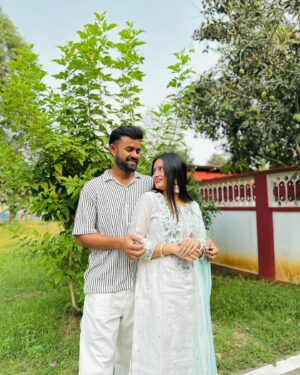 Satirtha Debnath Instagram - Life is beautiful with you 🧿❤️🩵

#anniversary #twoyearsoftogetherness #marriedlife