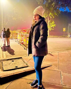 Satna Titus Instagram - Chilling times @ Delhi 😍☀️🌟☃️✨