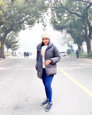 Satna Titus Instagram - Chilling times @ Delhi 😍☀️🌟☃️✨