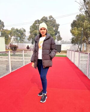Satna Titus Instagram - Chilling times @ Delhi 😍☀️🌟☃️✨