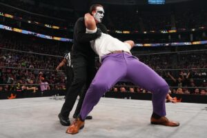 Satnam Singh Bhamara Instagram - Thank you @stinger! Blessed to have been able to share the ring with you🙏 #Legend #Retirement 

#Sting #OneInABillion #AEW #SinghInRing #AEWRampage #AEWDynamite #AEWDark #AllElite #SinghIsKing #ThrowBack #TheIndianGiant #FlashBack #Sting #SinghvsSting #Levels #PunjabiGiant #AEWFullGear #PunjabiGiant #GOAT #Stinger