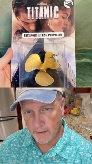 Scott A. Reeder Instagram - Propeller Guy.  #filmmaking #titanic #vfx #propmaster #darkhumor