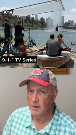 Scott A. Reeder Instagram - Movie Tricks: Poor Man’s Process on a Rowboat @911onabc #filmmaking #911abc #behindthescenes