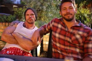 Scott Clifton Instagram - “Too few stories are told about the importance of straight-guy-love,” a gay colleague once said to me in passing, and I never forgot it. Don’t be ashamed to tell your hetero pals you love them.

…Speaking of which, @thomasjankas go get me another beer! 

(📸: the great @jfoutsy)