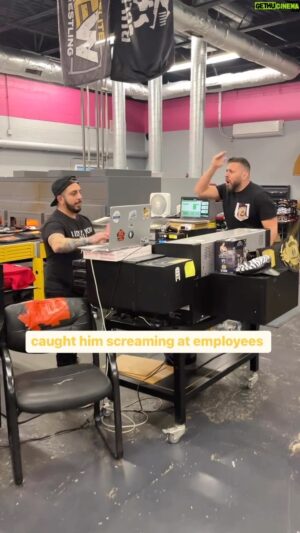 Scott Colton Instagram - Its always important to treat the @prowrestlingtees employees with the upmost respect. #aew #wwe #aewdynamite #work #employee #osha