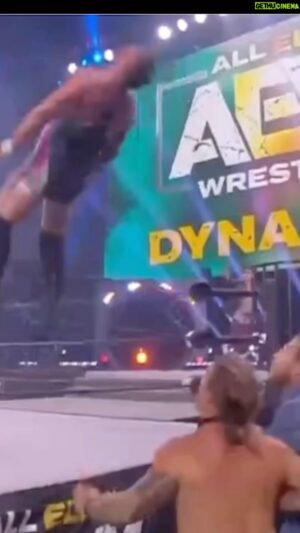 Scott Colton Instagram - Who’d a thunk I’d try this 2 years later on @aew  with compression socks on and ALMOST actually do it.