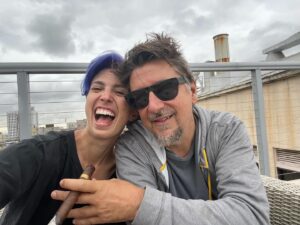 Scott Derrickson Instagram - This was taken on our wedding day, on the LA rooftop just a few hours before we would exchange vows and dance the night away. @maggielevin brought a kind of peace and joy into my life that I had never known before. She is my true love. She is kind and loving and talented and beautiful — and she’s always working hard to become an even better person than she already is. I am daily blessed by her many kinds of magic, and for that I’m so grateful.