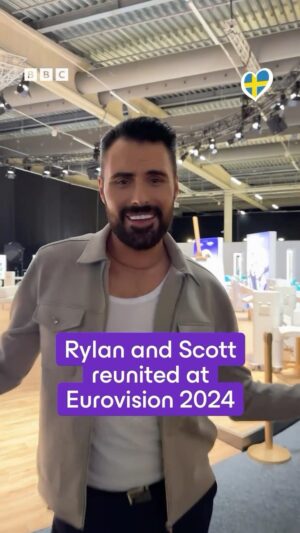 Scott Mills Instagram - It’s not #Eurovision without @rylan and @realscottmills. 🙌🏻