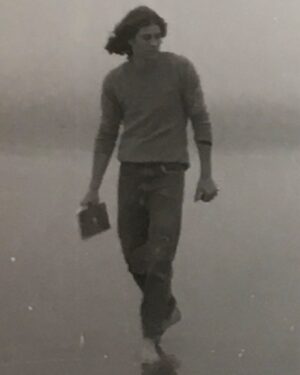 Scott Patterson Instagram - Fall 1975 Ocean City, NJ. Holding my lyric notebook, after hearing Keith Jarrett’s ‘The Köln Concert” album for the first time. 📸 Photo by my friend Collette Oswald  #HippieDays #SouthJersey  #JerseyBoy #OceanCityNJ @oceancityvacation 🏝️ 🌊