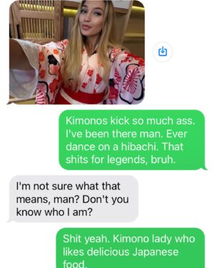 Seamus Dever Instagram - Recent text scams. Three texts, three genres.