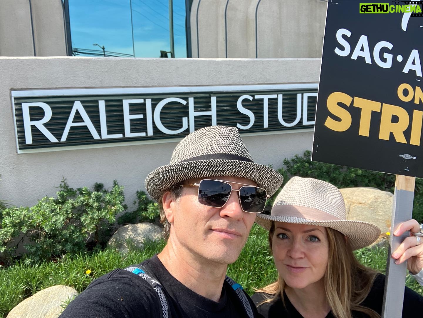 Seamus Dever - 1.8K Likes - Another day on the lines yesterday. New friends and old friends and feeling a good energy like this is going somewhere. And a lot of puppets. #sagaftrastrike #wgastrike