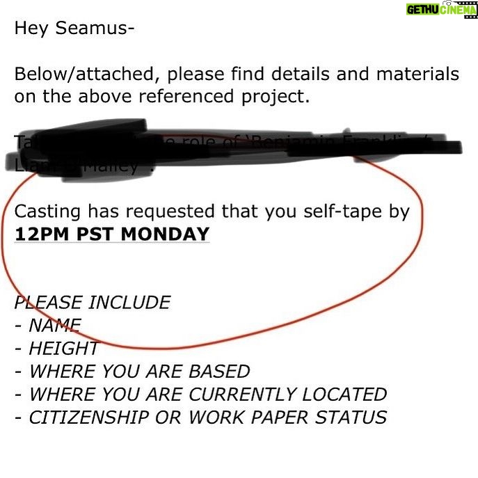 Seamus Dever - 1.9K Likes - Casting breaking rules already