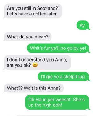 Seamus Dever Instagram - My latest text conversation with the pig butcher scammers