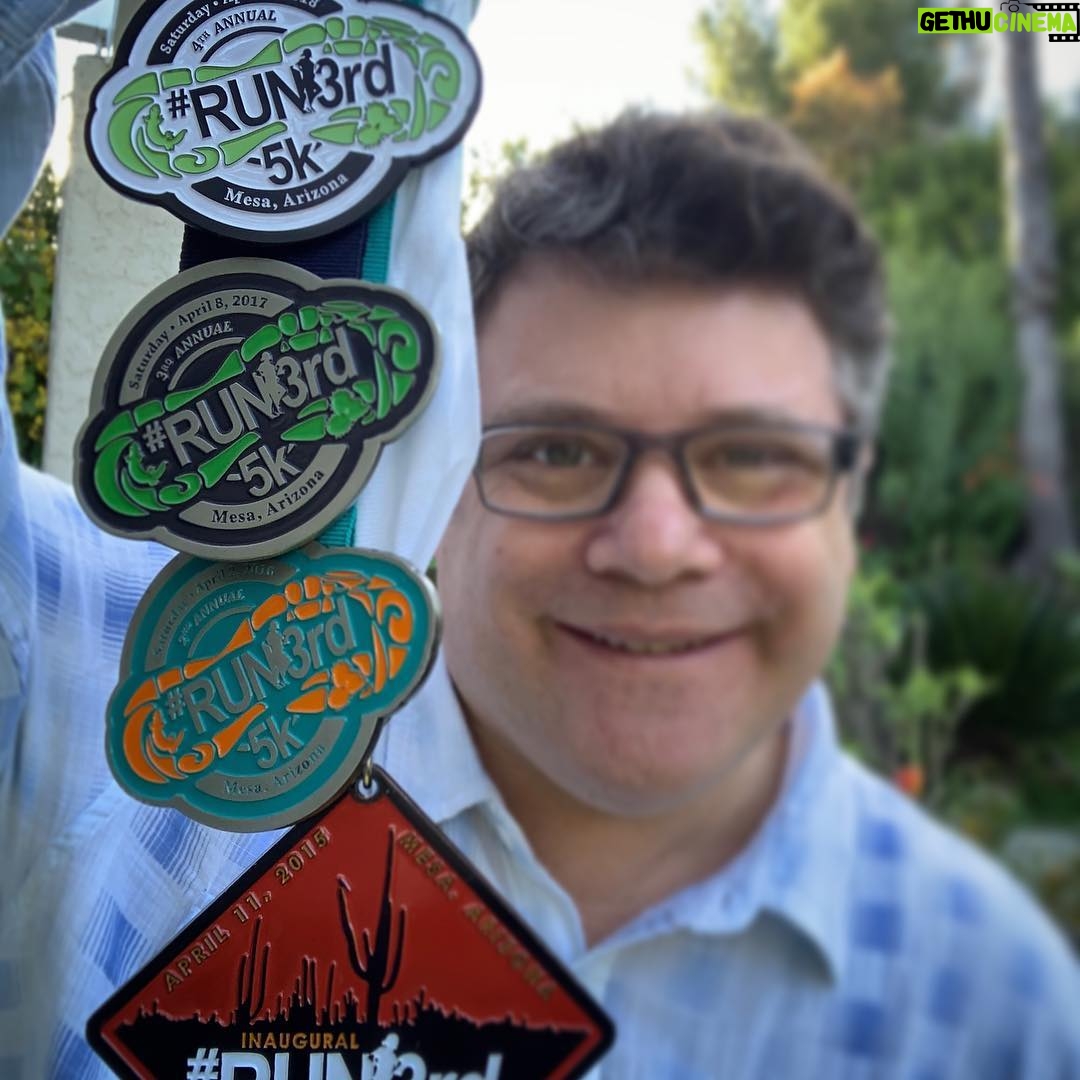 Sean Astin - 10.9K Likes - Our 5th annual after school running programs charity 5k/fundraiser is tomorrow!!! This year’s medal is the best yet. You can still get one and a T-shirt and more by signing up right now at Run3rd5k.com Anyone can sign up from anywhere. It’s about supporting thousands of kids!!! @run3rd5k @run3rdalliance
#run3rd5k #run3rd #5k #R3A