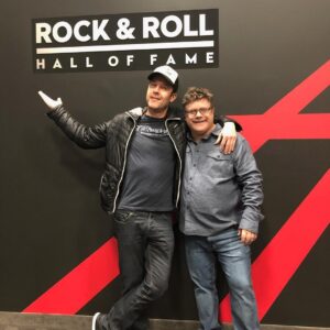 Sean Astin Instagram - Why yes, I am in #Cleveland.
Why yes, I did just take in the @rockhall of fame.
Why yes, I am with @themichaelrosenbaum.
I would say our experience was...transformative!!! Thanks to our pathfinders  #Hanleys.