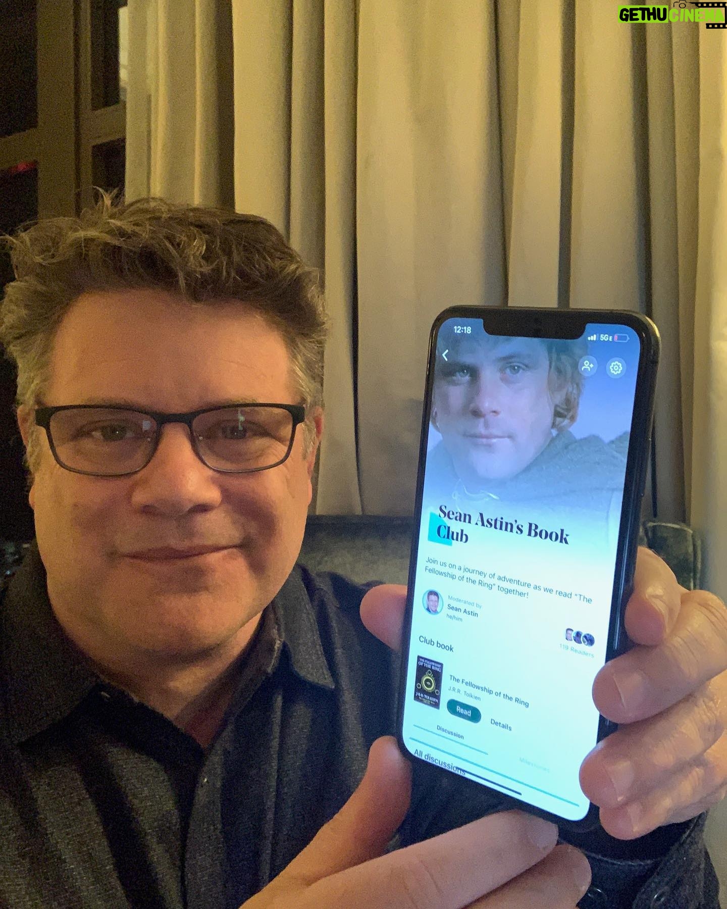 Sean Astin - 23.6K Likes - Hey everyone! 👋🏼 My book club is celebrating 20 YEARS of The Fellowship of the Ring, the first movie in the Lord of the Rings trilogy, by reading the book that started it all.
🗓 The countdown is on to the official anniversary date — Sunday, December 19th — when my club will start reading, but the conversations are already heating up! Join now to chat with me and fellow LOTR fans from around the globe.
Click the link in my bio to join the club and if you don't own the book yet, get it on Fable for the full social reading experience, complete with discussion prompts, shared highlights and comments!
🤫Psssssst! Tune in to STEPHEN COLBERT on CBS tonight to catch me in a special 20th Anniversary celebration of ""Lord of the Rings"" segment. #GetFable #bookclub #books #bookstagram #SeanAstin #lordoftherings #lotr #tolkien #jrrtolkien #fantasybookseries #amreadingfantasy #highfantasy