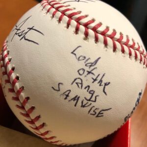 Sean Astin Instagram - FRIDAY NIGHT SURPRISE:
It's a signed baseball, with a TWIST...
I also write the names & characters from some of my films. 
The reward costs $75 (price reduced, limit 50). It's a lot of work, but hey, the ability to breath is worth it.
Urban Canopy Carbon Capture Project link in bio

gofundme.com/urbancanopy
#urbancanopyproject #urbancanopy