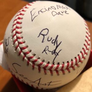 Sean Astin Instagram - FRIDAY NIGHT SURPRISE:
It's a signed baseball, with a TWIST...
I also write the names & characters from some of my films. 
The reward costs $75 (price reduced, limit 50). It's a lot of work, but hey, the ability to breath is worth it.
Urban Canopy Carbon Capture Project link in bio

gofundme.com/urbancanopy
#urbancanopyproject #urbancanopy