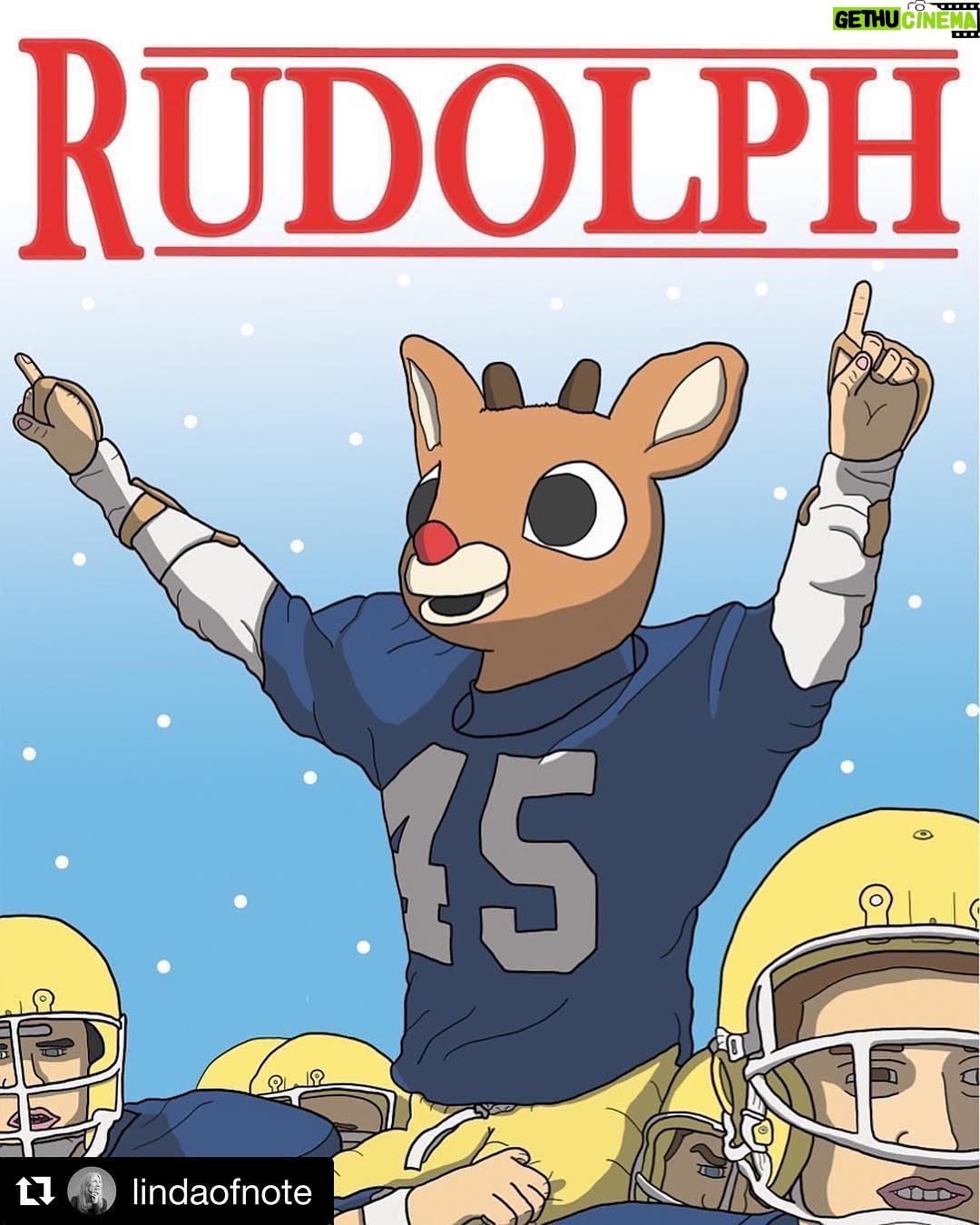 Sean Astin - 10.2K Likes - Merry Christmas to all!! 🎄🏈 ・・・
#Repost @lindaofnote with @get_repost
・・・
"I've been ready for this my whole life!" Rudy is psyched for the big game tonight!
@SeanAstin @rudyruettiger_official
Graphic by @eddiemauldin
#rudy #rudolph #rudolphtherednosedreindeer #seanastin #notredamefootball