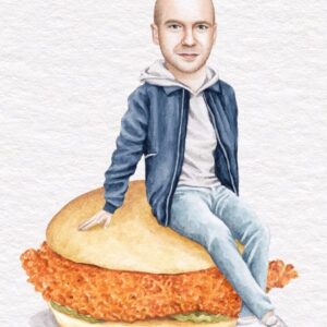 Sean Evans Instagram - Art is not dead @celebsonsandwiches
