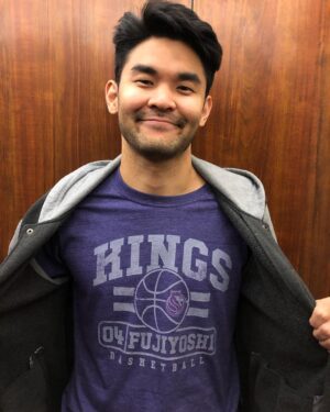 Sean Fujiyoshi Instagram - For valentines, she surprised me with tickets to my first @sacramentokings game and a custom made shirt! We had an amazing time watching a crazy close game! 
Love you sweetie and thank you for always spoiling me and supporting me in every way. You’re more perfect than my wildest dreams #internationalwomensday