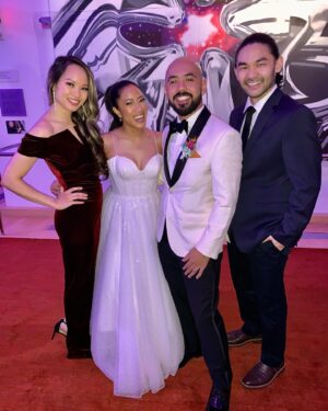 Sean Fujiyoshi Instagram - Congrats @slopsmcgee & @dainabobaina! Your wedding was the perfect representation of both of you and was one of the most unique and memorable weddings I’ve ever been to! Also, if it weren’t for you two, I would’ve never have met my wife so thank you guys for literally everything! #itsaboutdngtime