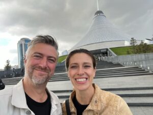 Sean Gunn Instagram - I can’t say enough about what a magnificent time we had in the beautiful city of Astana, Kazakhstan. The people were amazing. And the food! Just an amazing and breathtaking trip. I look forward to visiting again! 

*special thanks to @rusdarus and @natalinasergeevna and their team, Juliette and @zscentertainment for putting it together, @_aleksandrkuznetsov for general awesomeness, and @tashalitas for being the best travel companion there is.