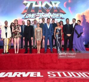 Sean Gunn Instagram - On the far left, the man who put the “soup” in “superhero”. 
#thorloveandthunder #kraglin
