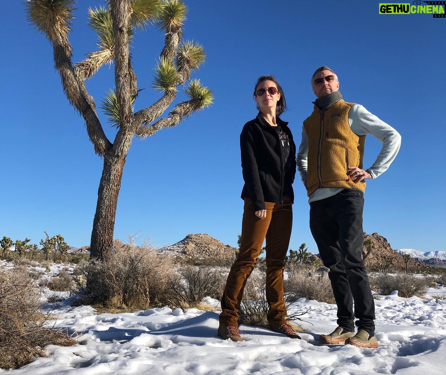 Sean Gunn - 13.3K Likes - 2019 was a weird one, great and terrible, with a wedding and a funeral. Here’s a reminder to get outside more in 2020 and most importantly to love one another.
#happynewyear #hindsightisnot2020
#snowinjoshuatree