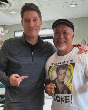 Sean Kanan Instagram - This is what happens when you meet your friend and teacher @rockbreakerboy for breakfast. #cobrakai