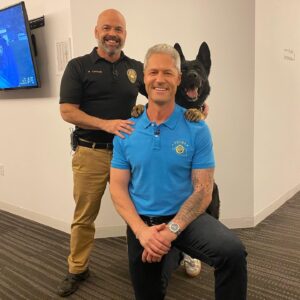Sean Larkin Instagram - I’ve met a lot of police pups over the years but I gotta say, K-9 Mattis is by far the coolest (and biggest) one by a mile!  #k9