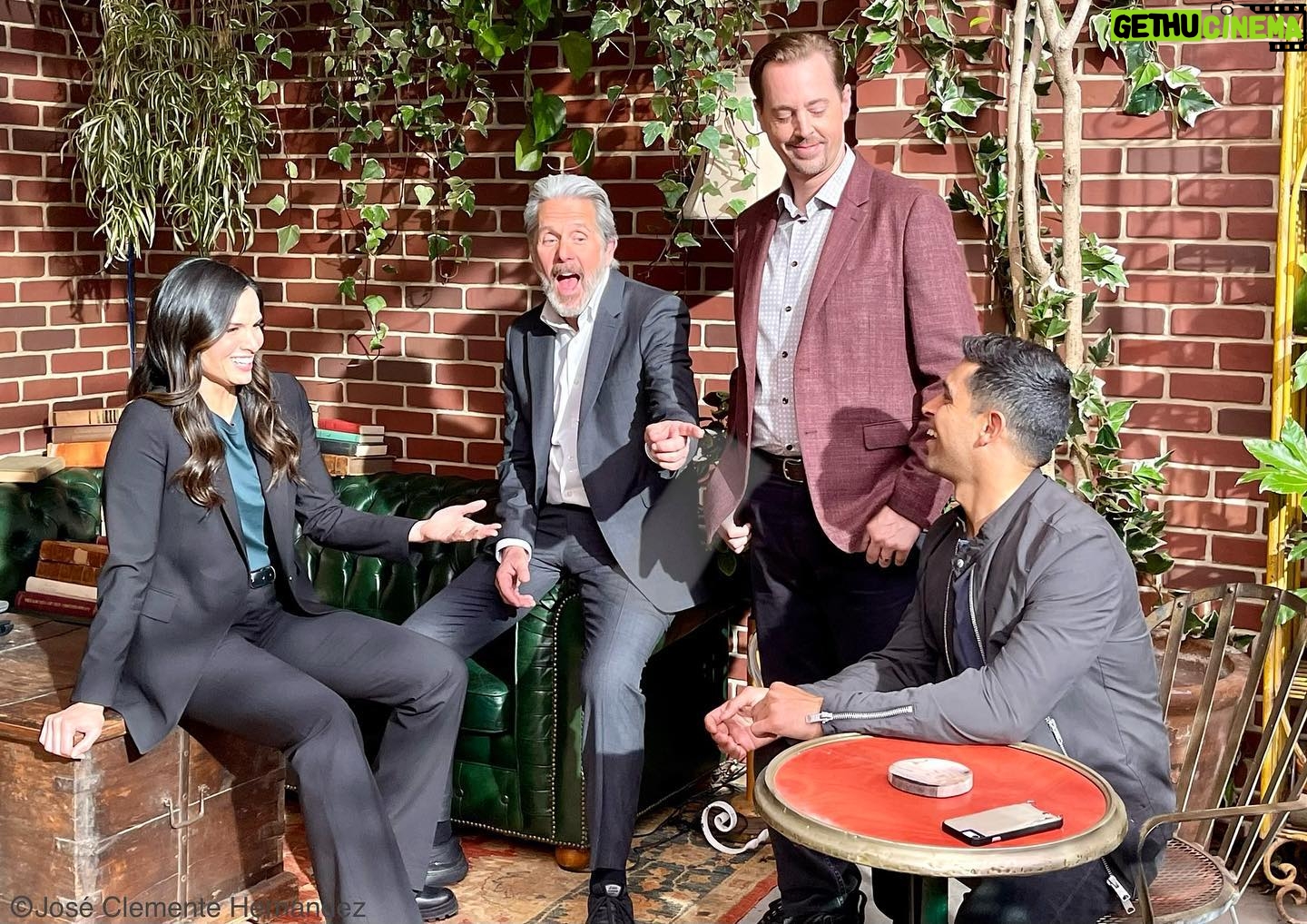 Sean Murray - 12.4K Likes - shmacting it up with some of my cohorts during the filming of the final scene of season 19 yesterday... #ncis
