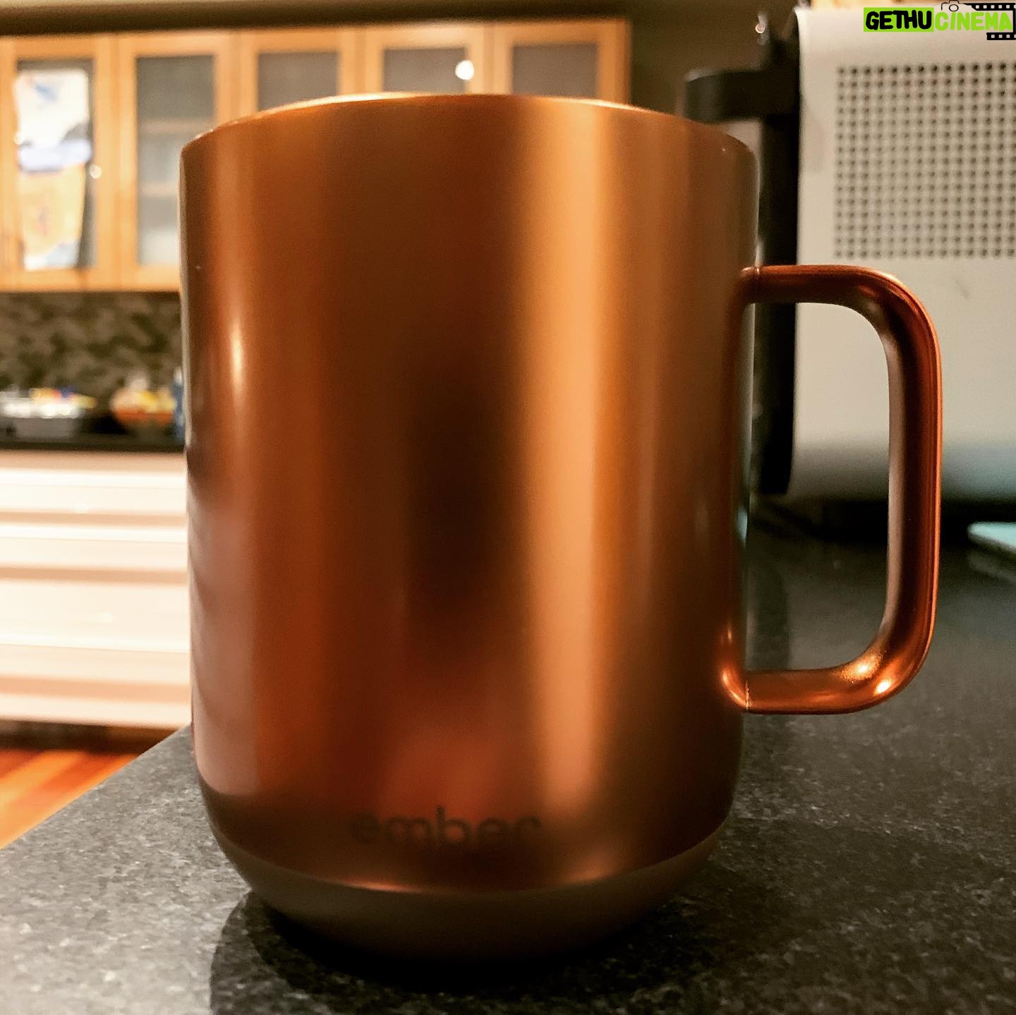 Sean Murray - 10.3K Likes - ok, I am not affiliated with this company or doing an ad or anything, but this @ember mug is my new favorite thing. I drink coffee constantly & keeping it the right temp is near impossible. this washable cup is recharged by the saucer, and can be customized to warm/keep whatever temp you want - to the exact degree. great app with lots of options too... you can even choose the color of the charge/power light on the mug! they've got a travel thermos as well. love it :) #embermug #greatestcoffeemugever