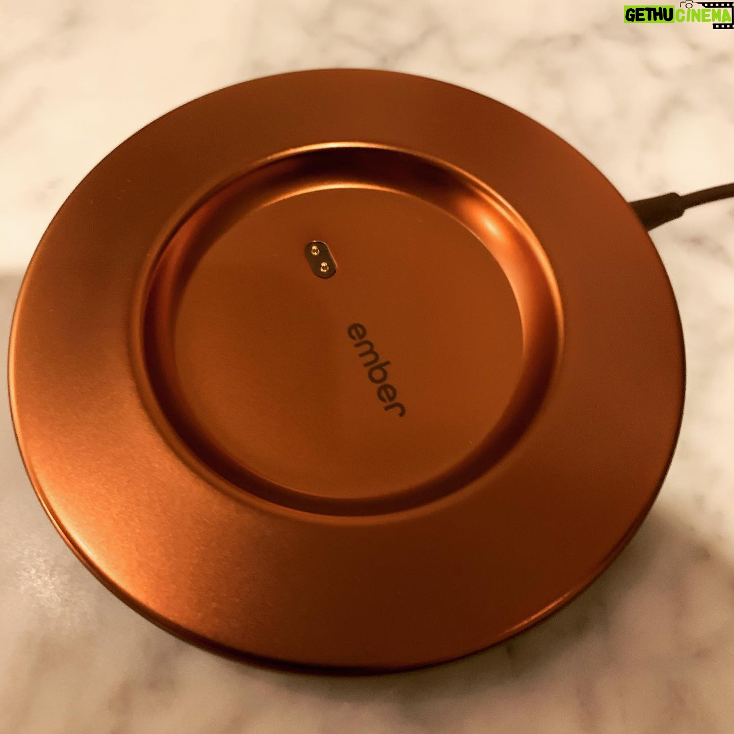 Sean Murray - 10.3K Likes - ok, I am not affiliated with this company or doing an ad or anything, but this @ember mug is my new favorite thing. I drink coffee constantly & keeping it the right temp is near impossible. this washable cup is recharged by the saucer, and can be customized to warm/keep whatever temp you want - to the exact degree. great app with lots of options too... you can even choose the color of the charge/power light on the mug! they've got a travel thermos as well. love it :) #embermug #greatestcoffeemugever