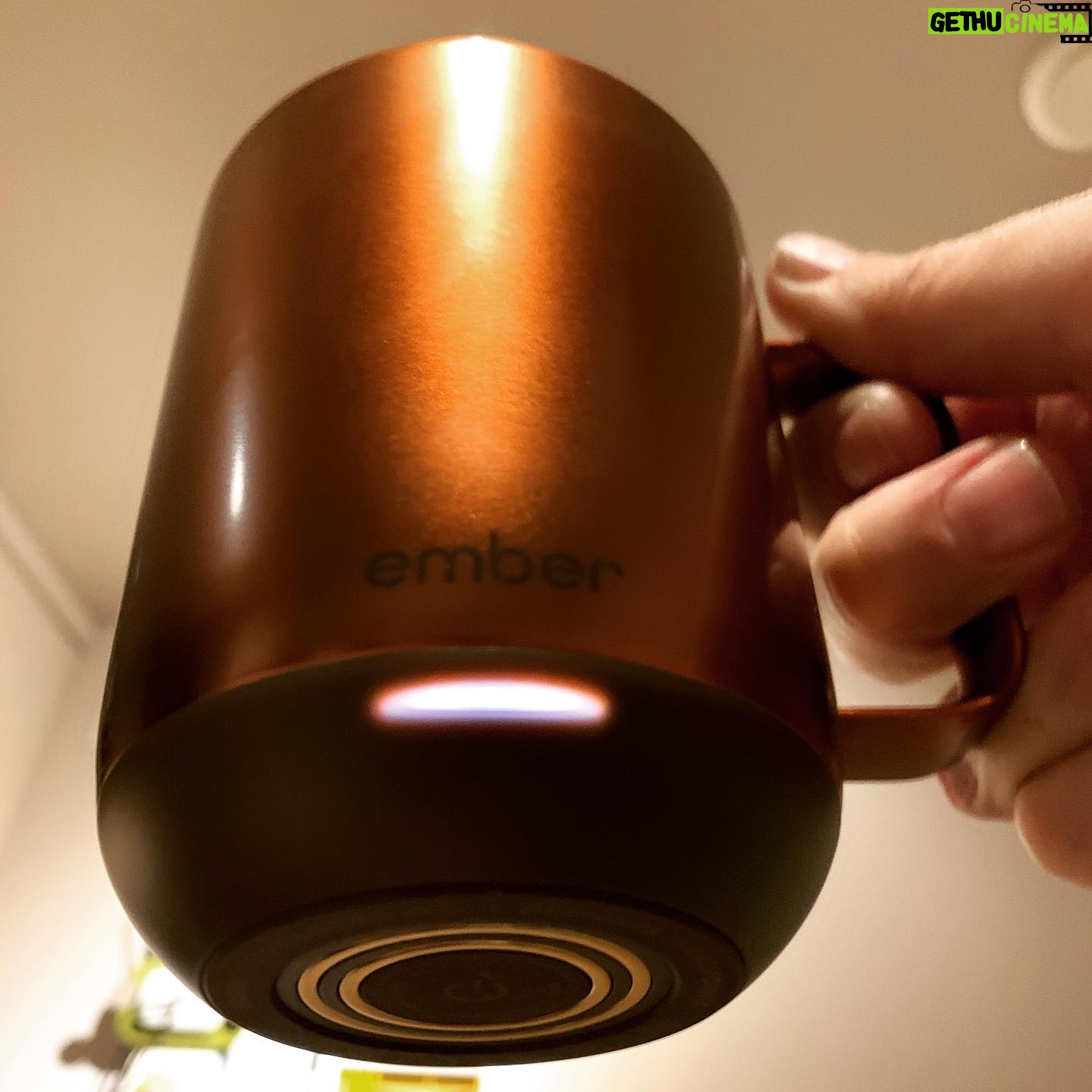 Sean Murray - 10.3K Likes - ok, I am not affiliated with this company or doing an ad or anything, but this @ember mug is my new favorite thing. I drink coffee constantly & keeping it the right temp is near impossible. this washable cup is recharged by the saucer, and can be customized to warm/keep whatever temp you want - to the exact degree. great app with lots of options too... you can even choose the color of the charge/power light on the mug! they've got a travel thermos as well. love it :) #embermug #greatestcoffeemugever