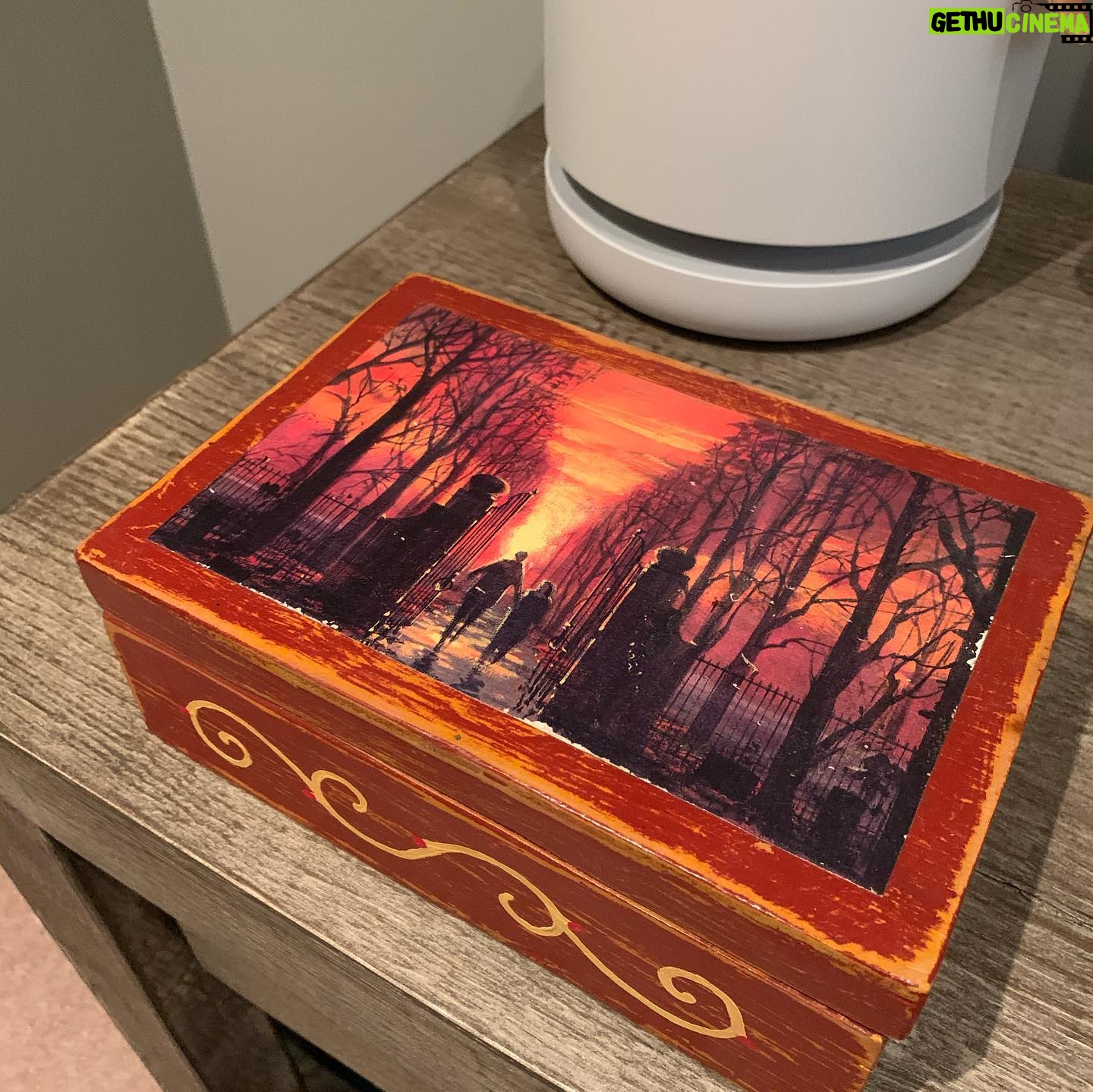 Sean Murray - 13.3K Likes - Kenny Ortega had this box made for me and gave it to me when we wrapped Hocus Pocus. looks pretty good for 30 yrs old! I also included a pic of the steel cauldron everyone got... it's our change-jar :)