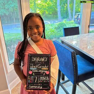 Sean Ringgold Instagram - I can’t believe how fast time is flying 🤦🏽‍♂️ Today my baby girl is going into the 2nd Grade. She’s excited to have a new start  in a new school district 🙏🏽 I pray she’s received with love ❤️