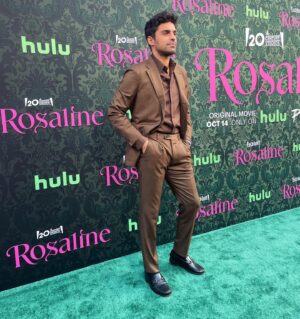 Sean Teale Instagram - Did it like Dario for the Rosaline premiere

You can see this incredible groups work on @hulu and @disneyplus Friday 14th October @20thcenturystudios 

Wearing: @brioni_official
Jewellery: @emanuelebicocchi / @sergedenimes 
Styling: @carlottaconstant 
Grooming: @kcfee 
Cut: @pauldonovanhair
Heroes: @epilogueagency