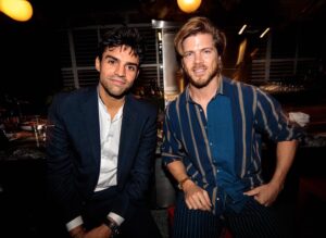 Sean Teale Instagram - Never wise to sit next to @aboutjamesm for a photo. Celebrating the evergreen king @azmajid 📸 @georgeonaboat