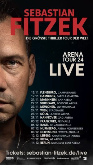 Sebastian Fitzek Instagram - Thriller Arena Tour 2024 🎤📚✨

Mir werden immer wieder folgende drei Fragen gestellt: 

1. Ist es die Show zu meinem aktuellen Buch „Die Einladung“?
Nein! Es ist wird die Show zu dem Buch, das im Herbst 2024 erscheint. Den Titel darf ich allerdings noch nicht verraten. 🤫 Ihr könnt in den Kommentaren gerne schon mal raten! 😉

2. Ist die Tour schon ausverkauft?
Ich habe gute Nachrichten - es gibt noch Tickets!!! 

3. Sollte man das Buch vor der Show gelesen haben oder danach? 
Wie ihr wollt! Beides kein Problem! Ich werde während der Show nicht das Ende des Buches spoilern. Versprochen! 😇 

Ich freue mich jetzt schon riesig. Es wird unvergesslich!

Tickets unter: sebastianfitzek.de/live 
(Link in der Bio!)

#sebastianfitzek #fitzekontour #fitzek #ftzk #fitzektour2024 #psychothriller #buch