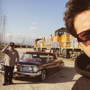 Sebastián Ortega Instagram - #tbt El año pasado conocí a dos de los artistas que más admiro en el mundo @misterctoons @estevanoriol . Compartimos una misma pasión por la cultura chicana, lowriders, tattoos, y el hip hop. Hoy tengo el honor de estar produciendo un documental sobre sus vidas y como su trabajo repercutió en todo el mundo. @undertransmedia @jokerbrandeurope @sastudiosglobal @cypresshill @eric_bobo @breal @sendog @djmuggs_the_black_goat_ #soulassassins