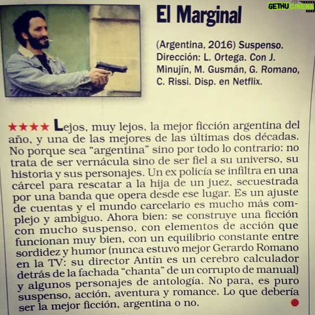 Sebastián Ortega - 2.6K Likes - #elmarginal @undertransmedia #netflix