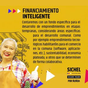 Sebastián Sichel Instagram - Medidas para impulsar el emprendimiento en Ñuñoa, y hacerla el centro del emprendimiento. 

#ÑuñoaSeguroMejor