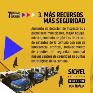 Sebastián Sichel Instagram - Estos son los 7 puntos en los que trabajaremos en materia de seguridad por un #ÑuñoaSeguroMejor