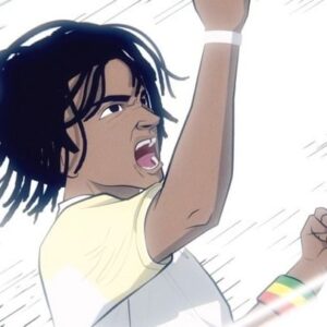 Sébastien-Abdelhamid Godelu Instagram - A l’occasion du 40e anniversaire de la victoire de Yannick Noah a Roland Garros, la @fftennis et @rolandgarros nous ont demandé à mon agence @hype_noticefr et moi meme une idée originale et percutante pour célébrer ce sacre iconique. Nous avons donc décidé de reproduire le point gagnant de @yannicknoah en version anime avec nos partenaire de toujours @biscuit_studio 
Un énorme merci à @francois_kerrec et ses équipes pour la confiance et l’intelligence de travail. Un plaisir de commémorer ce souvenir impérissable à notre manière. #rolandgarros #noah #yannicknoah