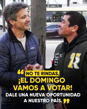 Segundo Cernadas Instagram - La única forma de cambiar la realidad en la que vivimos es votando. 
Se que estamos viviendo tiempos difíciles, pero quiero pedirte que por favor no te resignes. El domingo vayamos todos a votar. ¡Cuento con vos!

@juntostigre 
@juntasportigre 
@juvjxctigre
