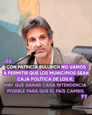 Segundo Cernadas Instagram - El 22 de octubre es con @patobullrich Presidente y @cristianritondo Diputado Nacional- LISTA 132